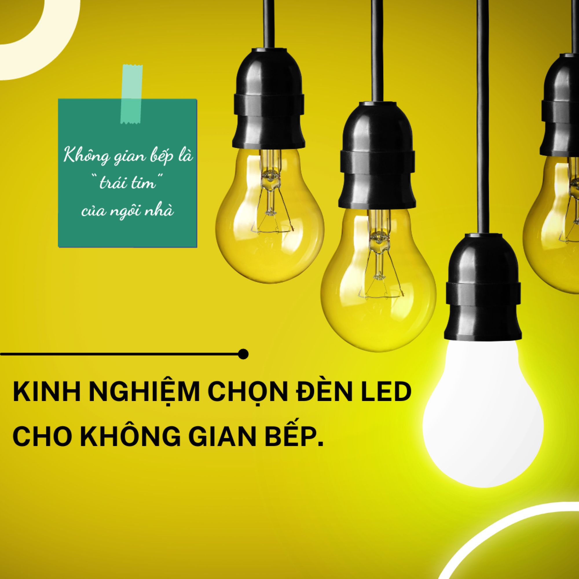 Kinh nghiệm chọn đèn led cho phòng bếp đầy đủ nhất