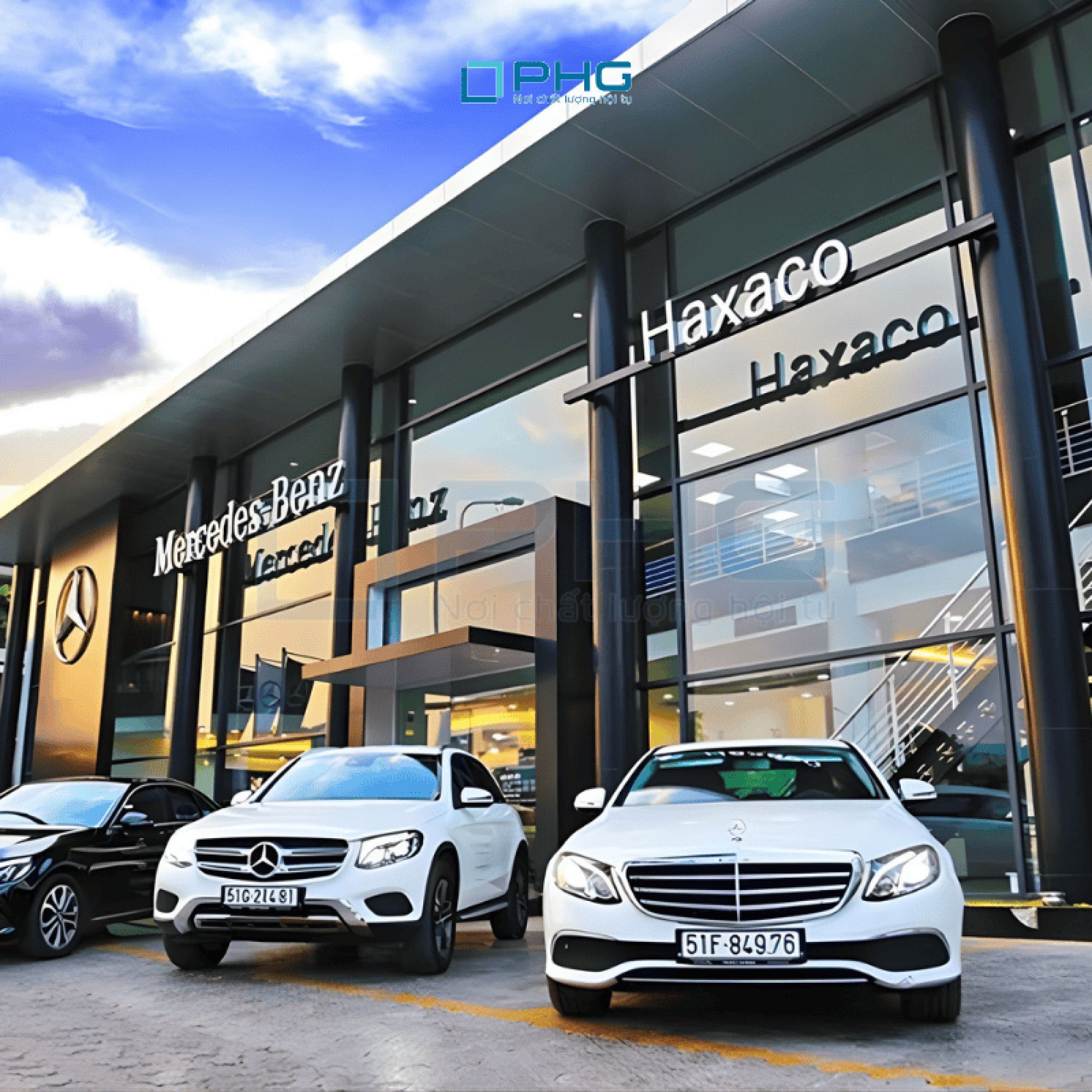 Thiết Kế &ndash; Thi C&ocirc;ng Nội Thất Showroom Mercedes-Benz Haxaco Điện Bi&ecirc;n Phủ | PHG