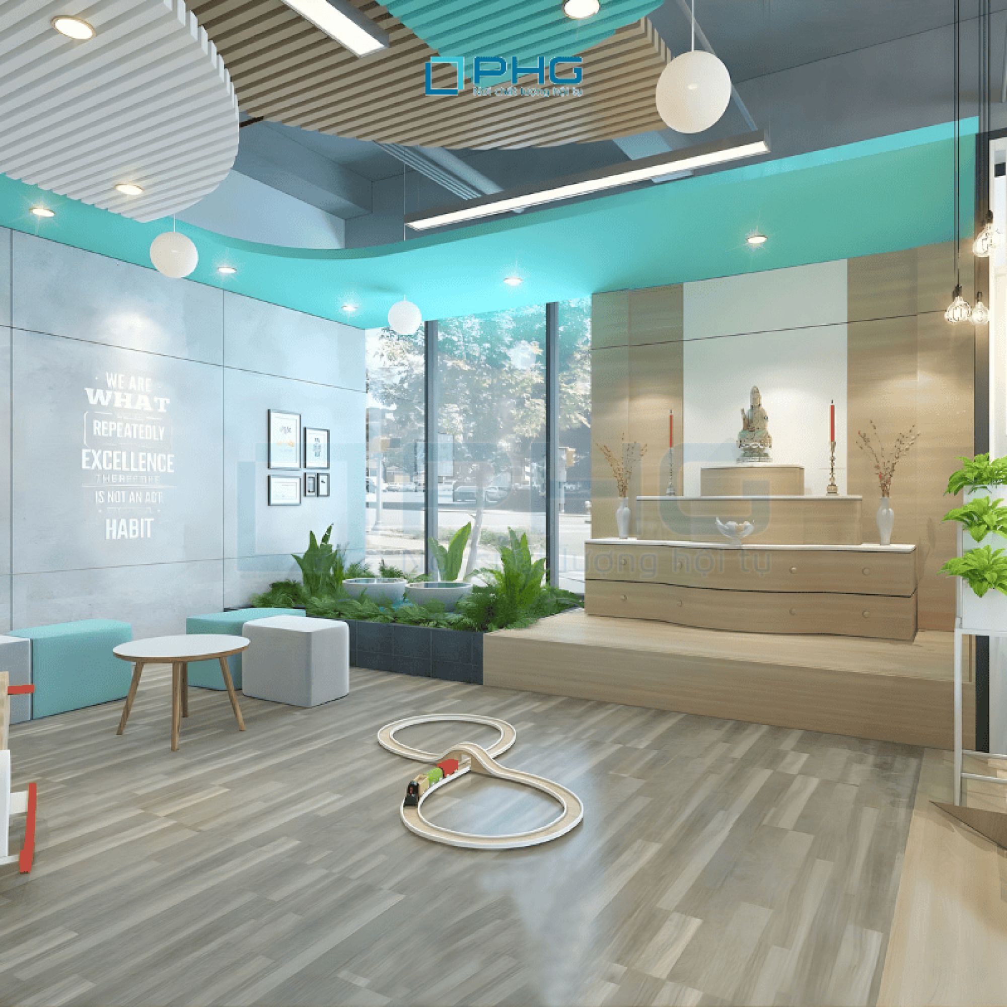 Med247 &ndash; Thiết Kế Nội Thất Ph&ograve;ng Kh&aacute;m 450m2 Bởi PHG, Kh&ocirc;ng Gian Mở Hiện Đại (2018)